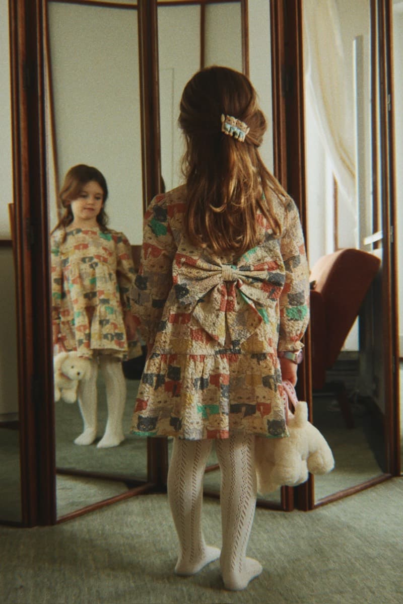 Konges Sløjd Elin Long Sleeve Bow Dress